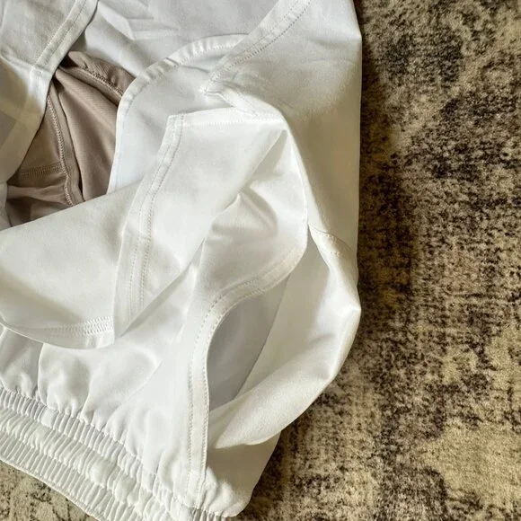 NWT LULULEMON Pace Rival High-Rise Short 3" WHITE 8 - Picture 10 of 12